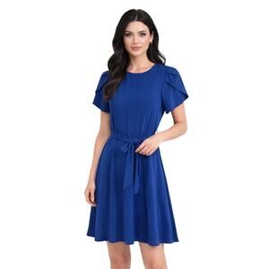 Calvin Klein Blue A-Line Dress Size 4